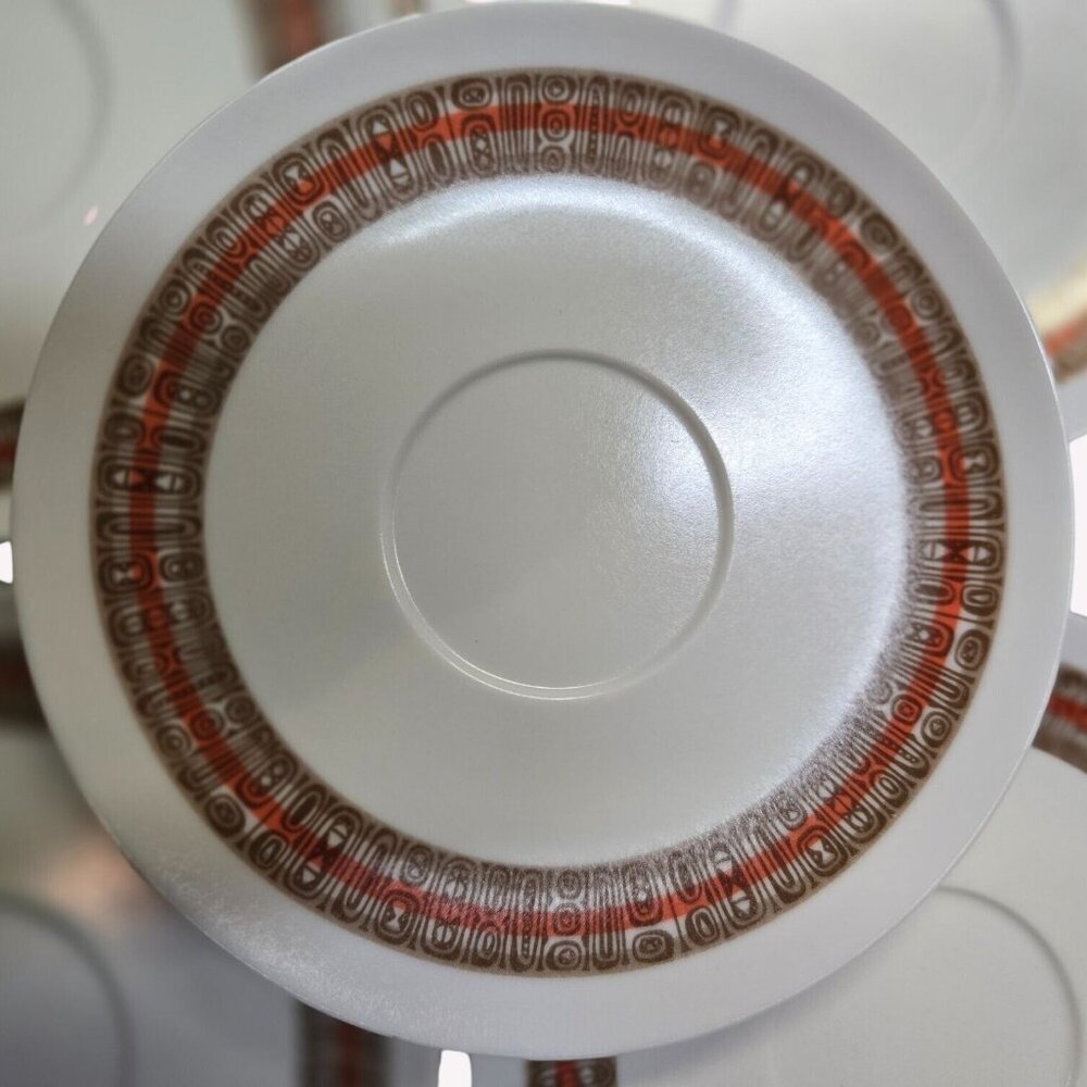 Retro Mid-Century Melmac Royalon Safari Melamine Plates, Set of 4, Vintage 5.75"